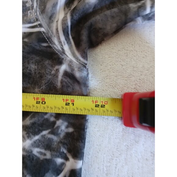 Vapor Apparel Mens Lightweight Long Sleeve Fishing Shirt Large Marble Print - Picture 10 of 14